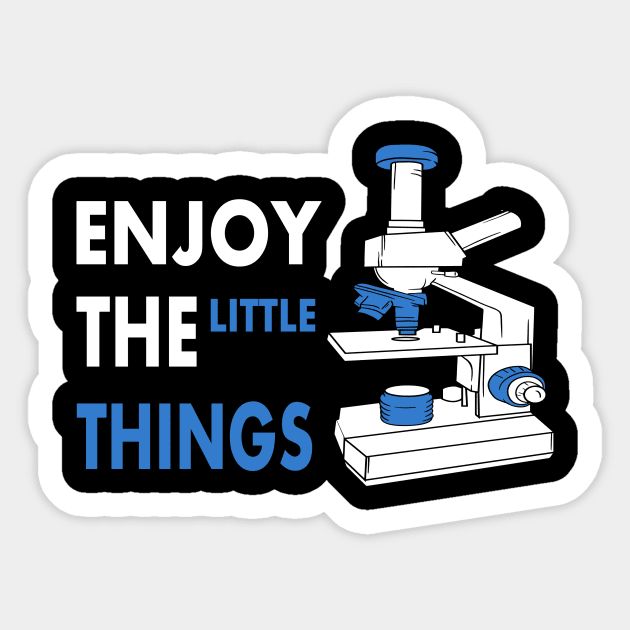 Enjoy The Little Things microscope for science Sticker by Lomitasu